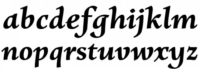 Charpentier Renaissance Reduced Demi Oblique Caratteri MINUSCOLO