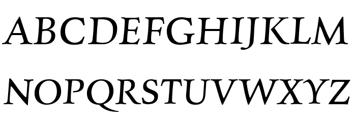 Charpentier Renaissance Reduced Oblique Font OTHER CHARS