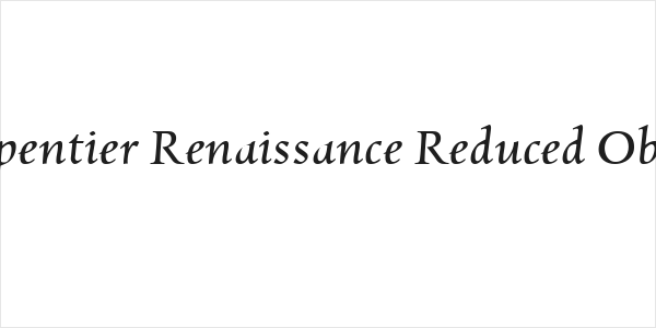 Charpentier Renaissance Reduced Oblique Logo