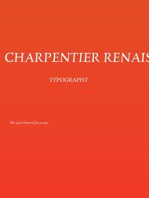 Charpentier Renaissance Reduced Oblique Poster