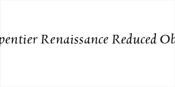 Charpentier Renaissance Reduced Oblique Logo