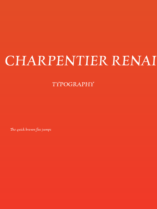 Charpentier Renaissance Reduced Oblique Poster