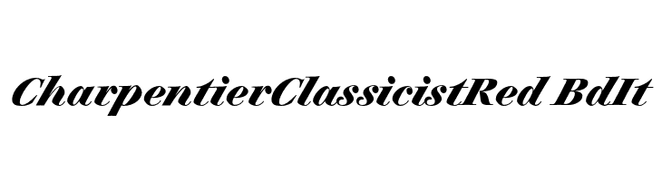 CharpentierClassicistRed-BdIt  font caratteri gratis