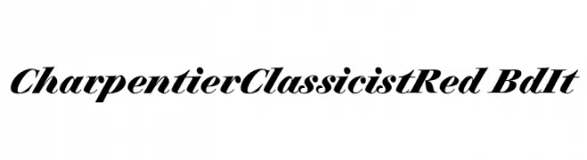 CharpentierClassicistRed-BdIt  フリーフォントのダウンロード