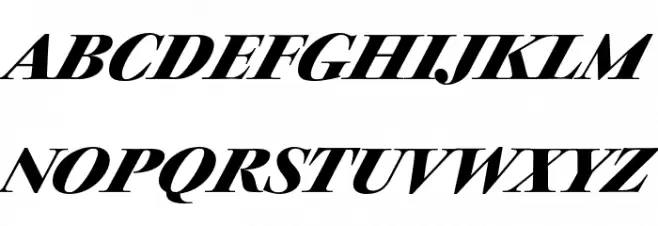 CharpentierClassicistRed-BdIt 字体 大写