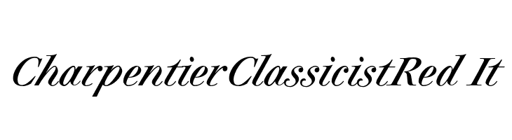 CharpentierClassicistRed-It  لخطوط تنزيل