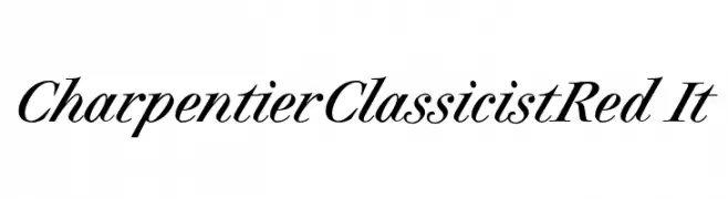 CharpentierClassicistRed-It  Frei Schriftart Herunterladen