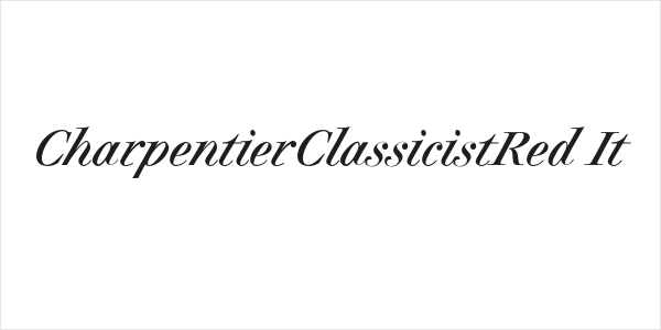 CharpentierClassicistRed-It Logo