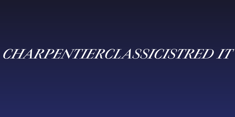 CharpentierClassicistRed-It Social Header