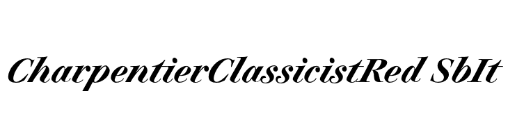 CharpentierClassicistRed-SbIt  Descarca Fonturi Gratis