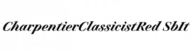 CharpentierClassicistRed-SbIt  Frei Schriftart Herunterladen