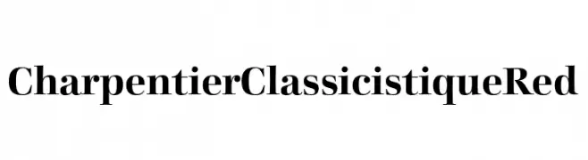 CharpentierClassicistiqueRed  Frei Schriftart Herunterladen