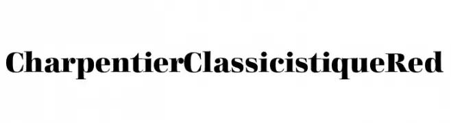 CharpentierClassicistiqueRed  Frei Schriftart Herunterladen