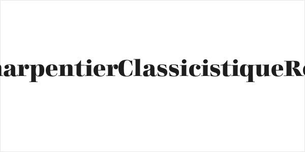 CharpentierClassicistiqueRed Logo