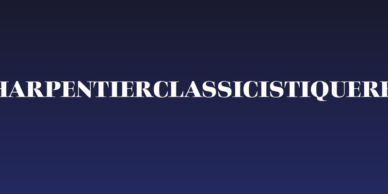 CharpentierClassicistiqueRed Social Header