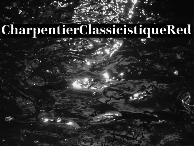 CharpentierClassicistiqueRed Font examples
