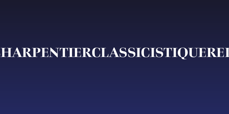 CharpentierClassicistiqueRed Social Header