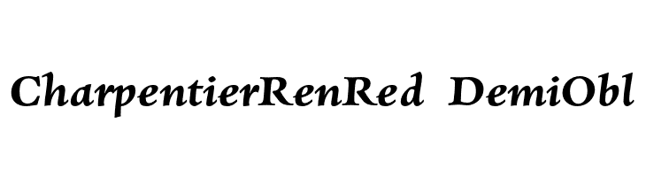 CharpentierRenRed-DemiObl  नि: शुल्क फ़ॉन्ट्स डाउनलोड