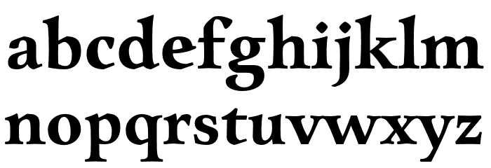 CharpentierRenRed-Demi Font LOWERCASE