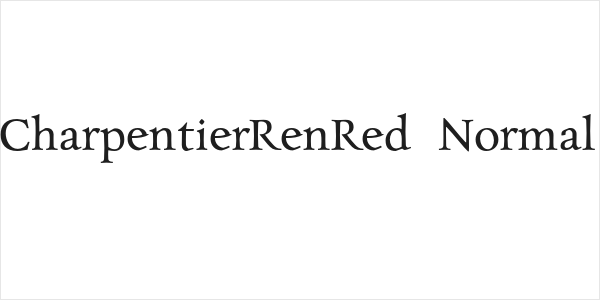 CharpentierRenRed-Normal Logo