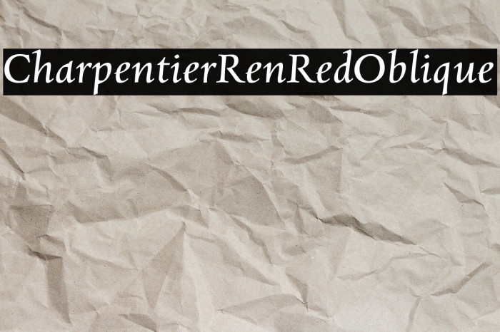 CharpentierRenRed-Oblique Example 2