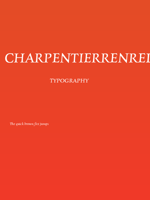 CharpentierRenRed-Oblique Poster