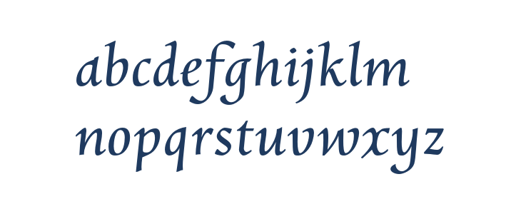 CharpentierRenRed-Oblique Lowercase