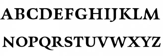 CharpentierRenaissanceDemiRe Schriftart Groß