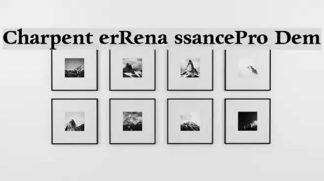 CharpentierRenaissancePro-Demi Font examples