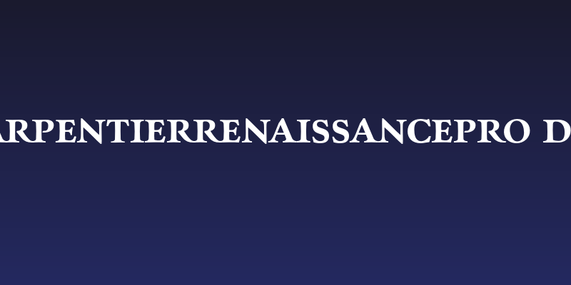 CharpentierRenaissancePro-Demi Social Header