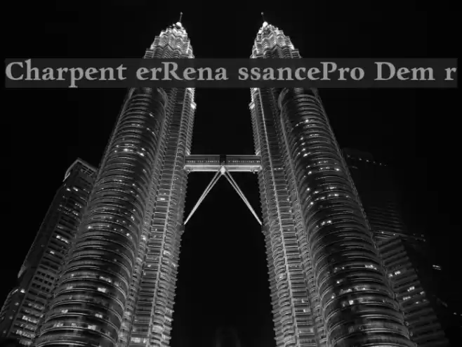 CharpentierRenaissancePro-Demir フォント examples