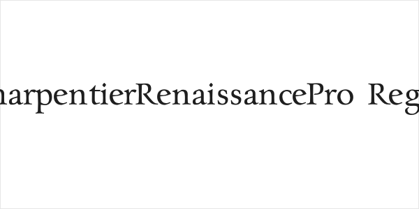 CharpentierRenaissancePro-Regul Logo