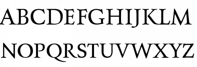 CharpentierRenaissancePro Schriftart Groß