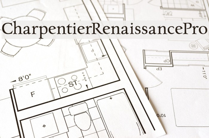 CharpentierRenaissancePro Font examples