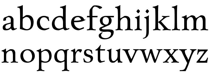 CharpentierRenaissanceReduced-N Font LOWERCASE