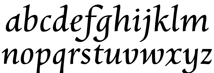 CharpentierRenaissanceReduced-O Font LOWERCASE