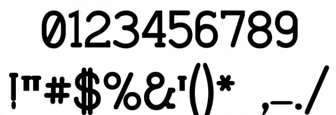 Charrington Bold Font OTHER CHARS