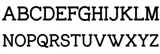 Charrington Bold Font UPPERCASE
