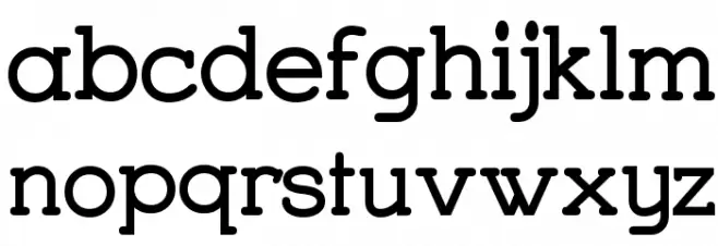 Charrington Bold फ़ॉन्ट लोअरकेस