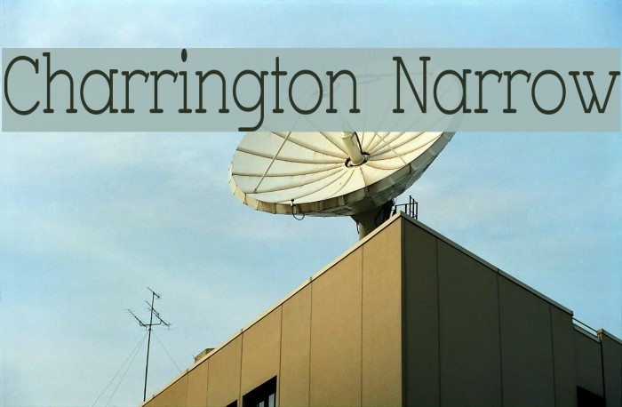Charrington Narrow Font examples