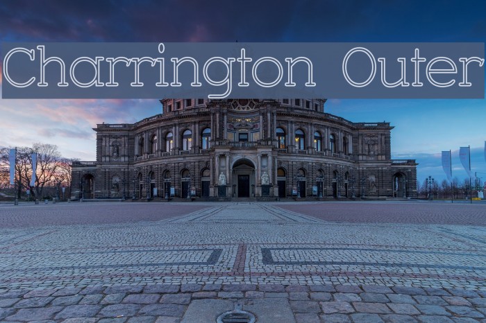 Charrington Outer Font examples