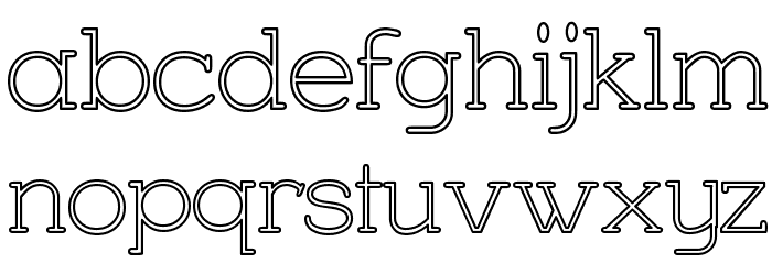 Charrington Outer Font LOWERCASE