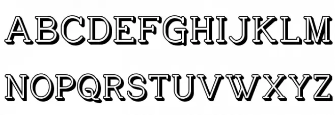 Charrington Posh Schriftart Groß