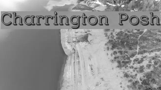 Charrington Posh Schriftart examples