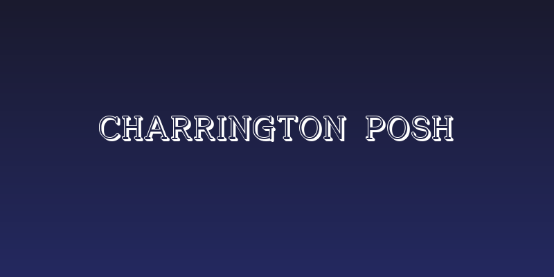 Charrington Posh Social Header