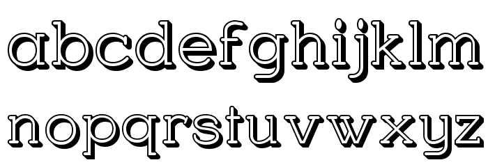 Charrington Posh Font LOWERCASE