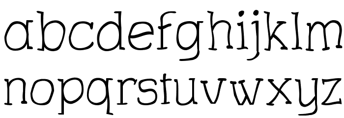 Charrington Roughened Font LOWERCASE