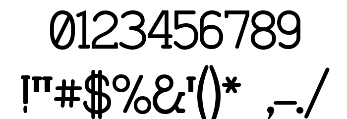 Charrington SemiBold Font OTHER CHARS