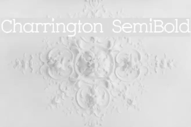 Charrington SemiBold Schriftart examples