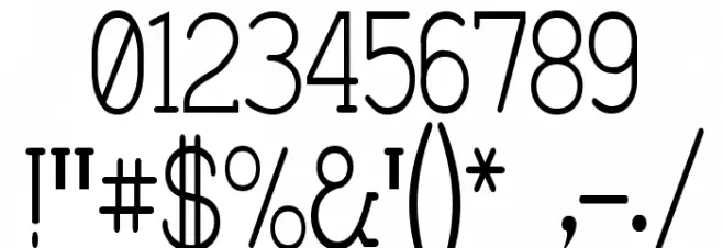 Charrington Strewn Font OTHER CHARS